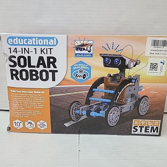 14 in 1 Solar Robot STEM Kit For Kids, Learning, Engineering, Building Kit, Gift - Picture 1 of 5